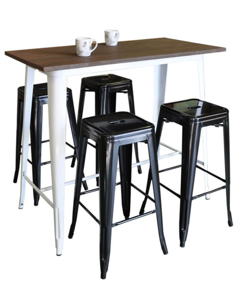 Tolix Bar Leaner with stool hire Adelaide