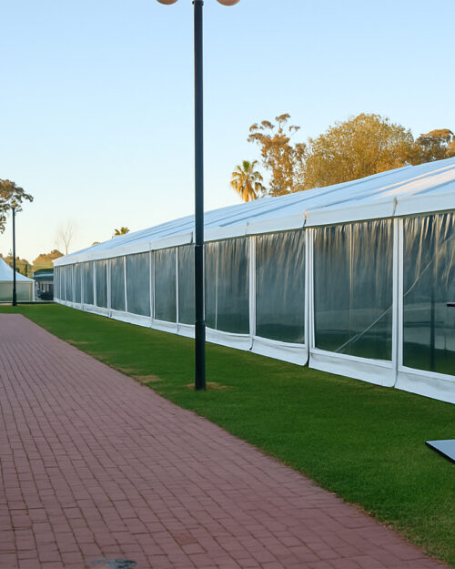 Clear Wall Pavilion hire Adelaide
