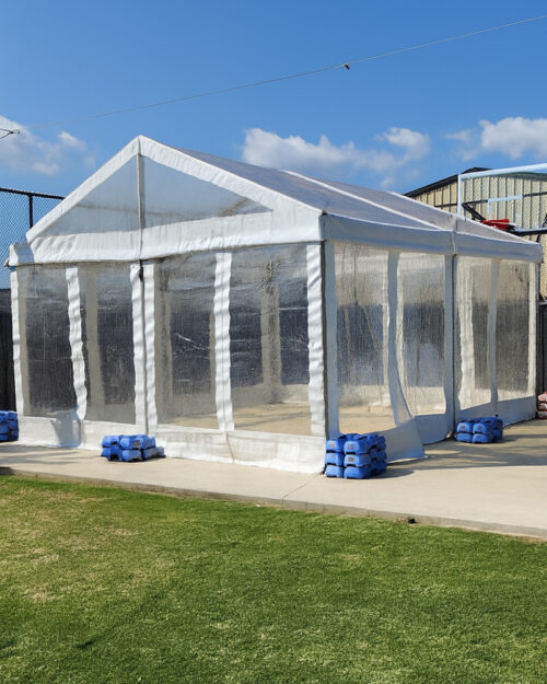 6x6mt Clear Pavilion hire Adelaide