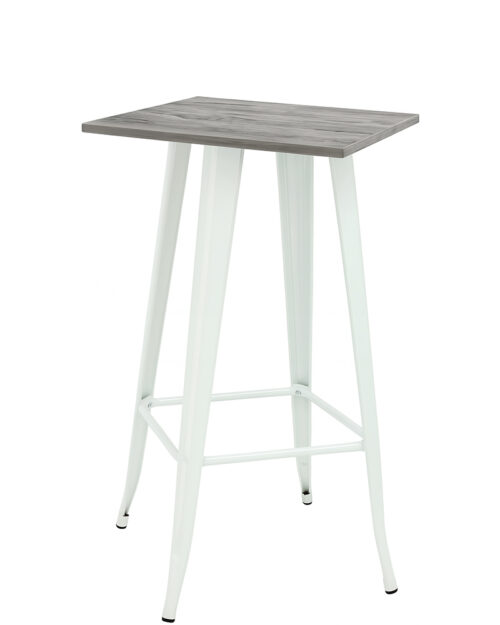 White tolix bar table hire Adelaide